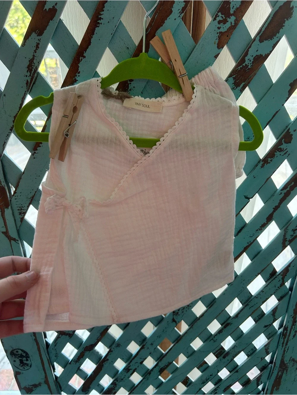 Pink Wrap-Style Baby Camisole